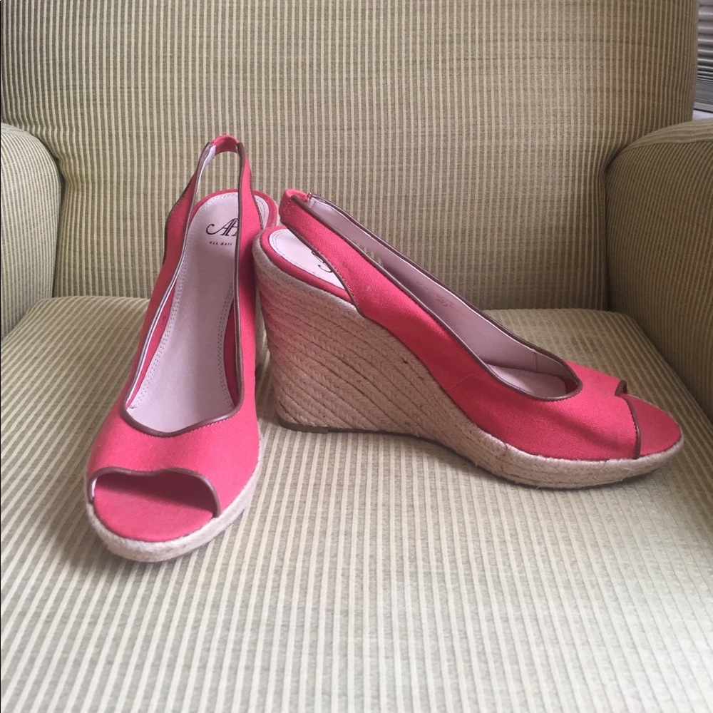 Coral espadrilles NEW